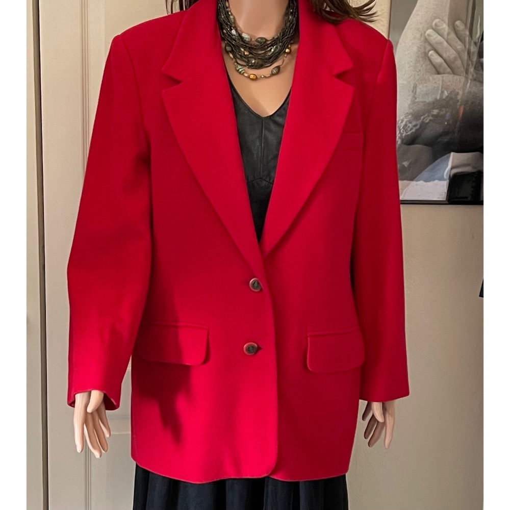 Cherry red Signature Expressions blazer, size 12